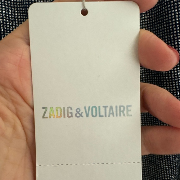 NWT Zadig & Voltaire Chill Velour Sparkle Pants, Size 34/XS - Picture 12 of 12